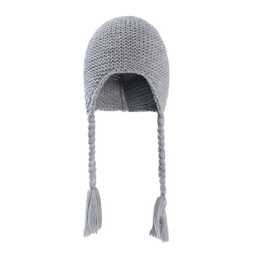 Bonnet En Fourrure Tricot¿¿E Pour B¿¿B¿¿, Tresses R¿¿Glables, Prot¿¿Ge-Oreilles Plus