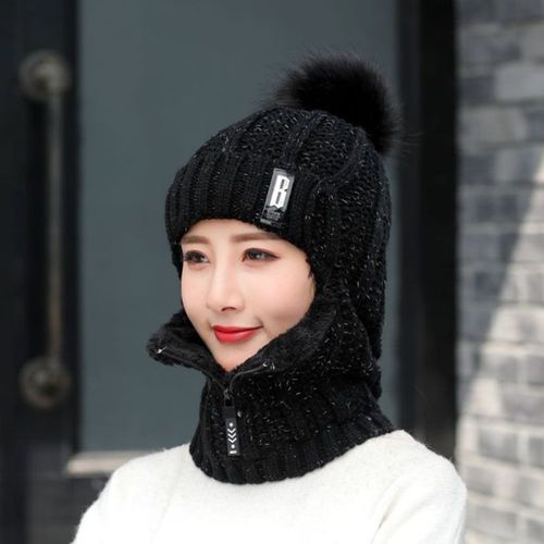 Ensemble De Bonnets De Ski En Laine Tricot¿¿E Coupe-Vent Pour L'hiver Et L'ext¿¿Rieur