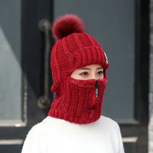 Ensemble De Bonnets De Ski En Laine Tricot¿¿E Coupe-Vent Pour L'hiver Et L'ext¿¿Rieur