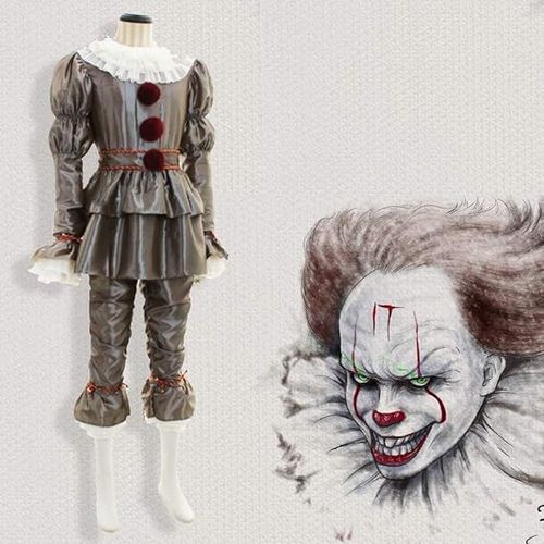 1 Pi¿¿Ce Cos Pennywise Clown Halloween Cosplay ?A 2 Chapitre Clown