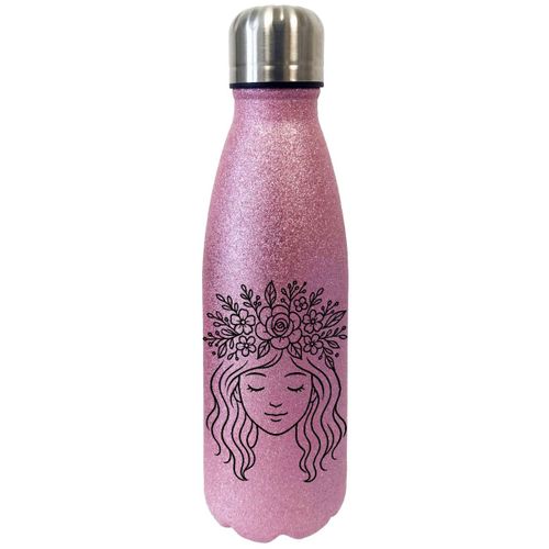 Bouteille Rose À Paillettes Isotherme Luna