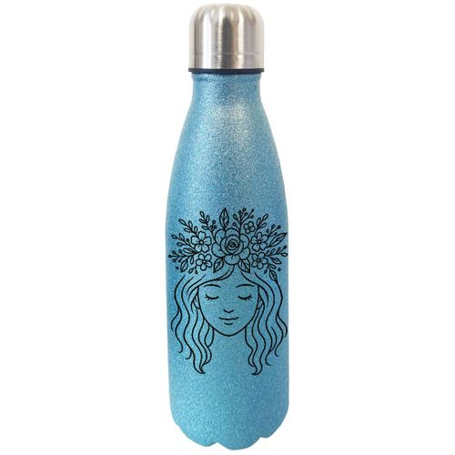 Bouteille Bleue À Paillettes Isotherme Luna