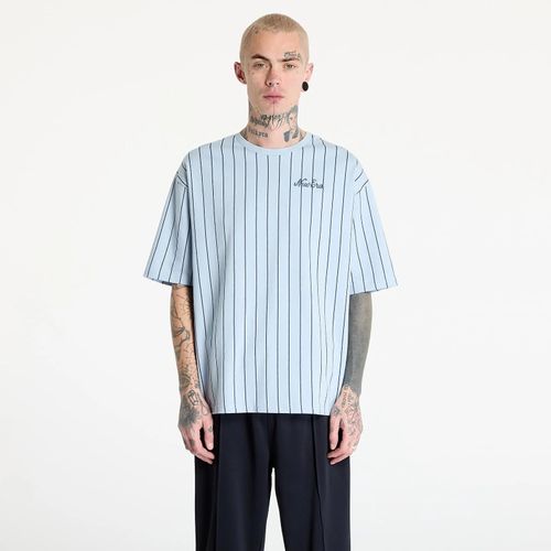 T-Shirt New Era Pinstripe Oversized T-Shirt Unisex Pastel Blue L