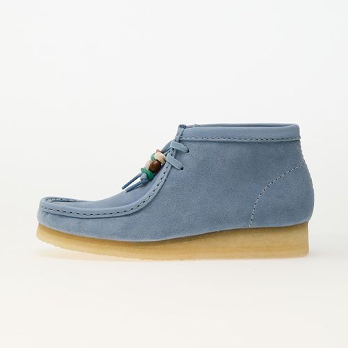 Chaussures Baskets Clarks Originals Wallabee Boot Powder Blue Sde Eur