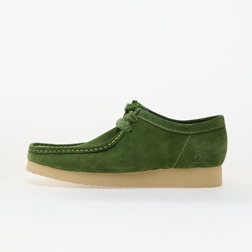 Chaussures Baskets Clarks Originals Wallabee 2604 Green Suede Eur