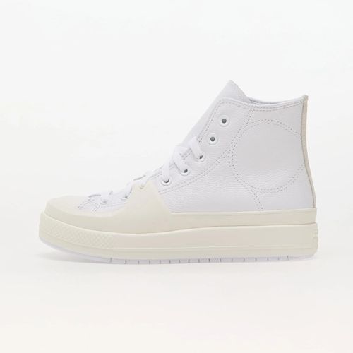 Chaussures Baskets Converse Chuck Taylor All Star Construct Leather White/ Egret/ Yellow Eur