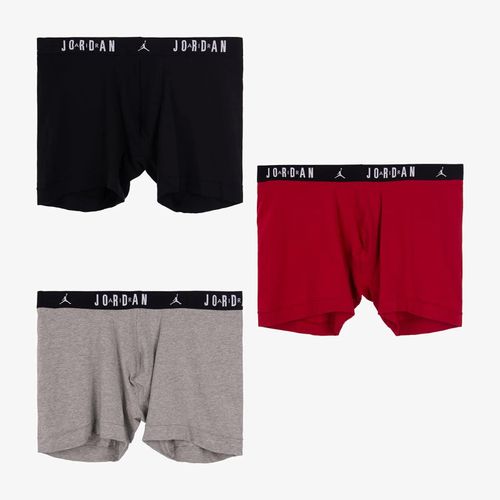 Jordan Flight Cotton Core 3-Pack Boxer Brief Gym Red/ Black M