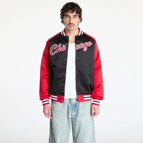 Veste Mitchell & Ness Nba Double Clutch Lw Satin Vintage Logo Bulls Jacket Black/ Scarlet L