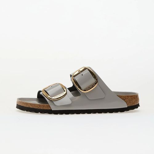 Baskets Birkenstock Arizona Big Buckle Natural Leather Patent Highsshine Stone Coin Eur