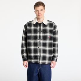 Veste Tommy Jeans Check Teddy Mix Overshirt Black Xl
