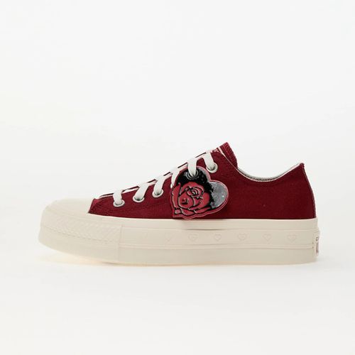 Chaussures Baskets Converse Chuck Taylor All Star Lift Ox Park Red/ Vintage White Eur