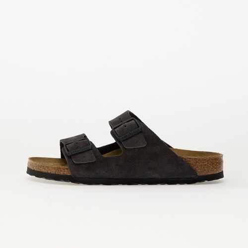 Baskets Birkenstock Arizona Suede Leather Velvet Grey Eur