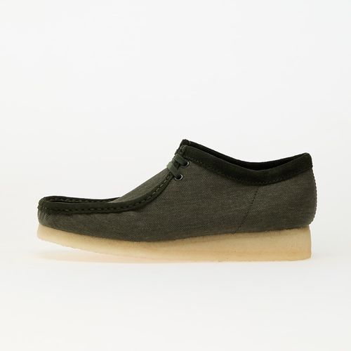 Chaussures Baskets Clarks Originals Wallabee Forest Green Canvas Eur