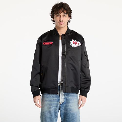 Veste Mitchell & Ness Nfl Team Leader Satin Vintage Logo Chiefs Bomber Black Xxl
