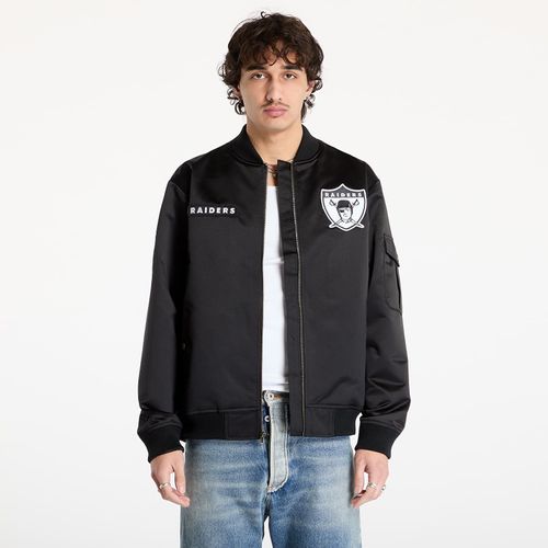 Veste Mitchell & Ness Nfl Team Leader Satin Vintage Logo Raiders Bomber Black M
