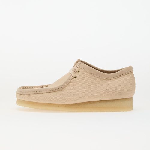 Chaussures Baskets Clarks Originals Wallabee Taupe Canvas Eur