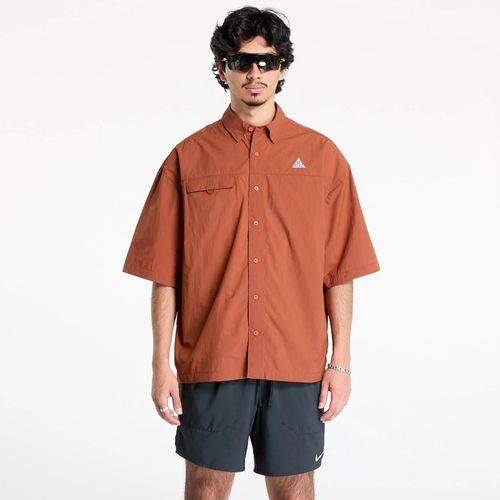 Chemise Nike Acg ""Orb Weaver"" Uv Repel Short-Sleeve Shirt Cinnamon/ Picante Red/ Summit White Xl