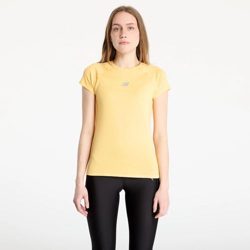 T-Shirt New Balance Women's Jacquard Slim T-Shirt Clementine M