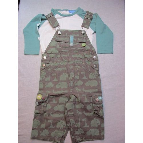 Ensemble Salopette Et T-Shirt, 6 Mois