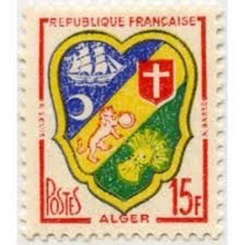 Blason D'Alger Année 1959 N° 1195 Yvert Et Tellier Luxe