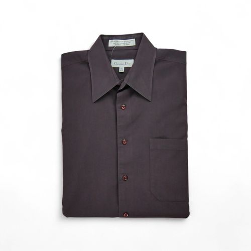 Reconditionné - Chemise Classique Homme Uni - Taille M - Homme - Bordeaux