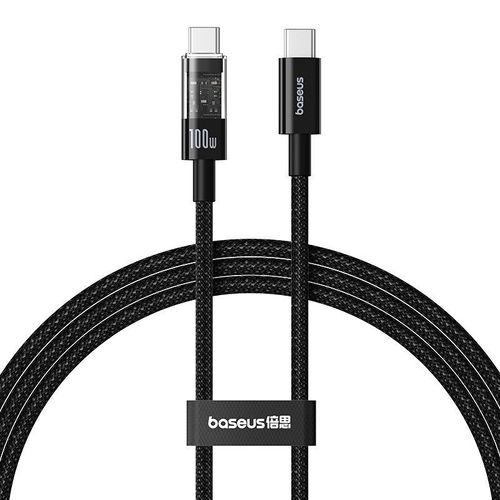 Câble USB-C vers Type-C, Charge Super Rapide 100W, 1m - Baseus Gem (P1037373000111-00) - Cluster Black