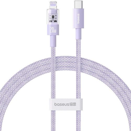 Câble USB-C vers Lightning, Charge Rapide 20W, 1m - Baseus Gem (P1037300151111-00) - Nebula Purple