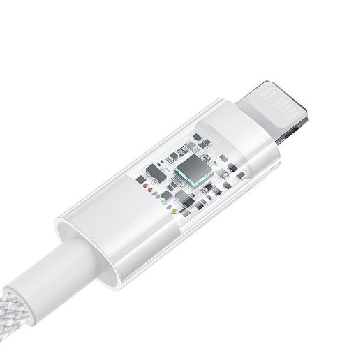 Câble USB-C vers Lightning, Charge Rapide 20W, 1m - Baseus Gem (P103737300121211-00) - Blanc Lune