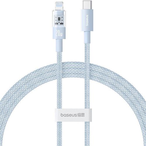 Câble USB-C vers Lightning, Charge Rapide 20W, 1m - Baseus Gem (P10373001311-00) - Bleu Galaxie