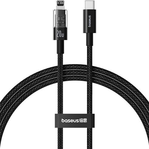 Câble USB-C vers Lightning, Charge Rapide 20W, 1m - Baseus Gem (P1037300111111-00) - Cluster Noir