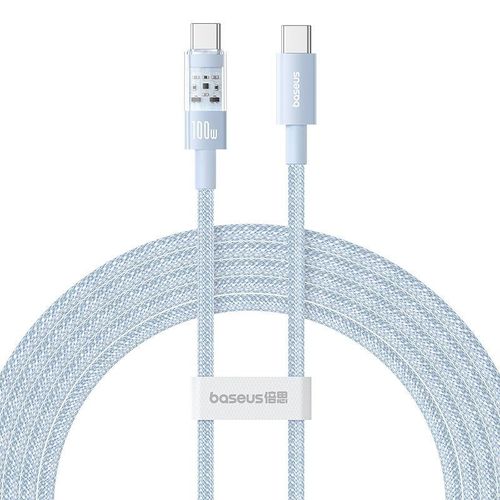 Câble USB-C vers Type-C, Charge Super Rapide 100W, 2m - Baseus Gem (P10373000311-01) - Bleu Galaxie