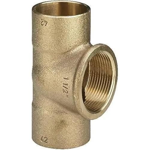 Raccord en T - Viega - 94130 G - Diamètre 18 x 1/2x18 mm - Bronze - Intérieur