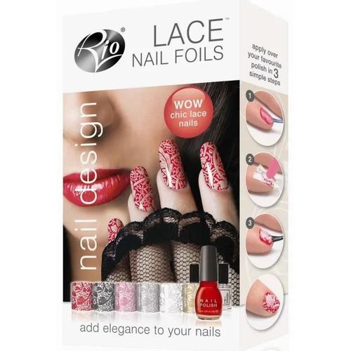 Vernis À Ongle - Rio - Kit Vernis Dentelle Rio - Rouge - 3 Étapes - Facile À Utiliser Multicolore