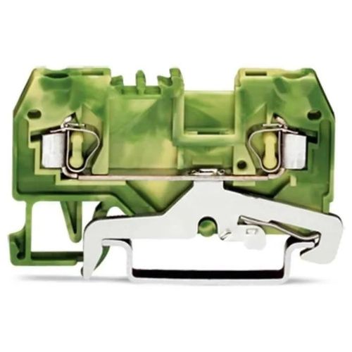 Borne pour conducteur de protection WAGO 280-907 5 mm ressort de traction Affectation des prises: terre vert-jaune 100 p