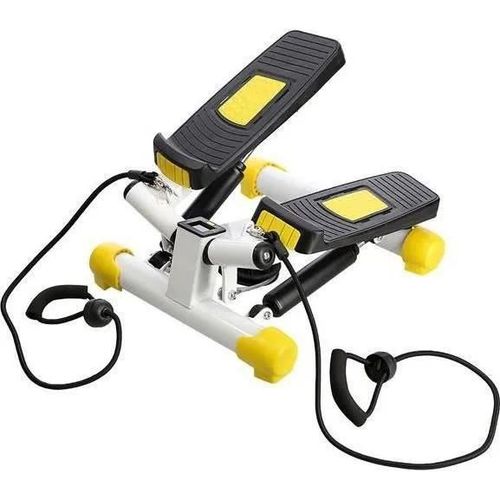 Mini Stepper - Hms - Twist - Couleur Jaune - Élastiques Inclus - Fitness