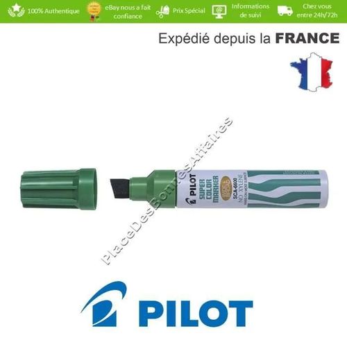 Marqueur Permanent - Pilot - Sca-6600 - Vert - Pointe Extra Large - Indélébile