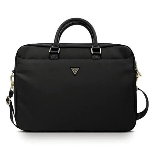 Guess Sac GUCB15NTMLBK 16 en nylon noir avec logo triangle - 3700740491089