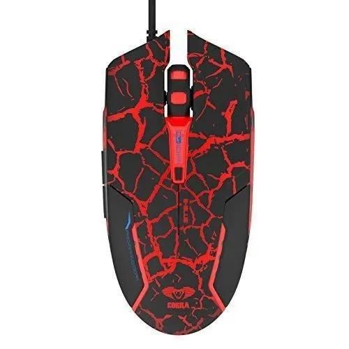 E-blue EMS624BKCAIU, Optique, USB, 2500 DPI, Noir, Rouge