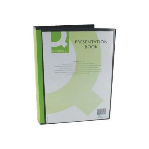 Porte document - Q-CONNECT - Personnalisable - 100 compartiments - A4 - Noir