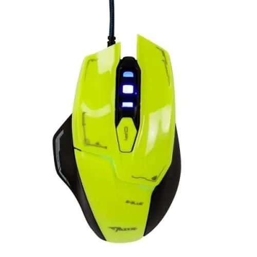 E-blue Mazer M642, Droitier, Optique, USB, 2500 DPI, 149,5 g, Vert