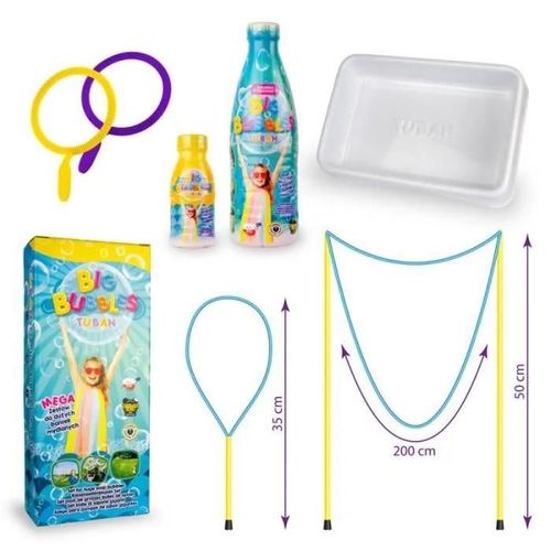 Tuban Mega Set Bulles De Savon - Liquide Concentré + 4 X Accessoires