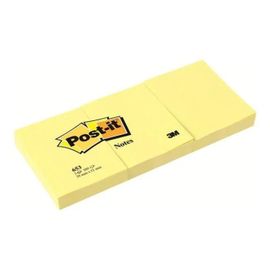Post-It 653 Notes 38 X 51 Mm 300 Feuilles (3 X 100) Jaune Canari