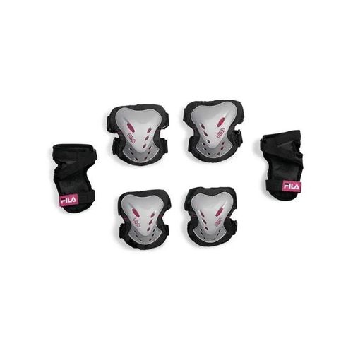 Genouillères - Fila - Fp - Pack De 3 - Argent/Noir/Magenta - Roller Femme