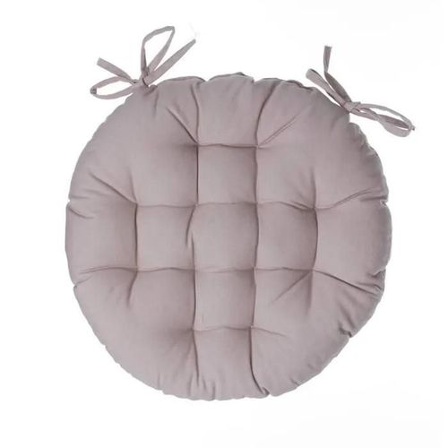 Coussin De Chaise - Lina Lin - Ronde - Beige - 40 Cm - 100% Coton