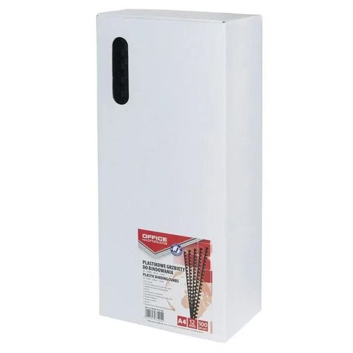 Unbekannt - 20241215-05 - Office Products Reliure Peignes A4, 12 Mm, 95 Pages, 100 Pieces, Noir