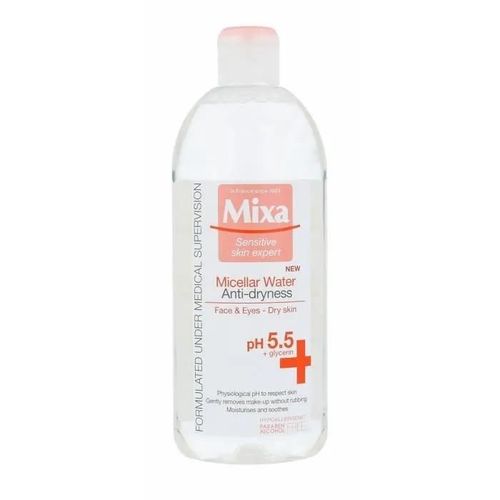 Eau Micellaire Anti-Sécheresse - Mixa - 400ml - Peau Sèche - Peau Sensible - Peau Déshydratée 