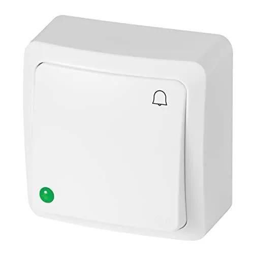 Elektro-Plast Berg Bouton De Sonnette En Saillie Blanc Ip20 Dimensions