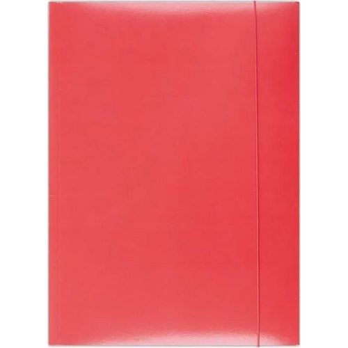 Office Products Dossier Avec Élastique, Carton, A4, 300 G/M², 3 Plis, Rouge -