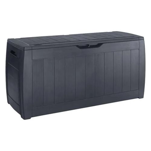 Coffre De Rangement Bac De Jardinage Keter, 270l, Graphite, Hollywood