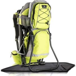 Dromader Porte Bébé Randonnée - Confortable Jusqu'à 22kg - Sac À Dos Avec Poche Isolante, Pare-Soleil & Pluie - Vert